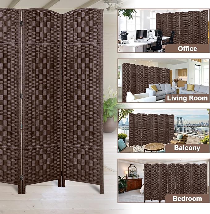 RHF Room Divider Panel, Partition Room Dividers, 8Panel Privacy Screen - Image 6