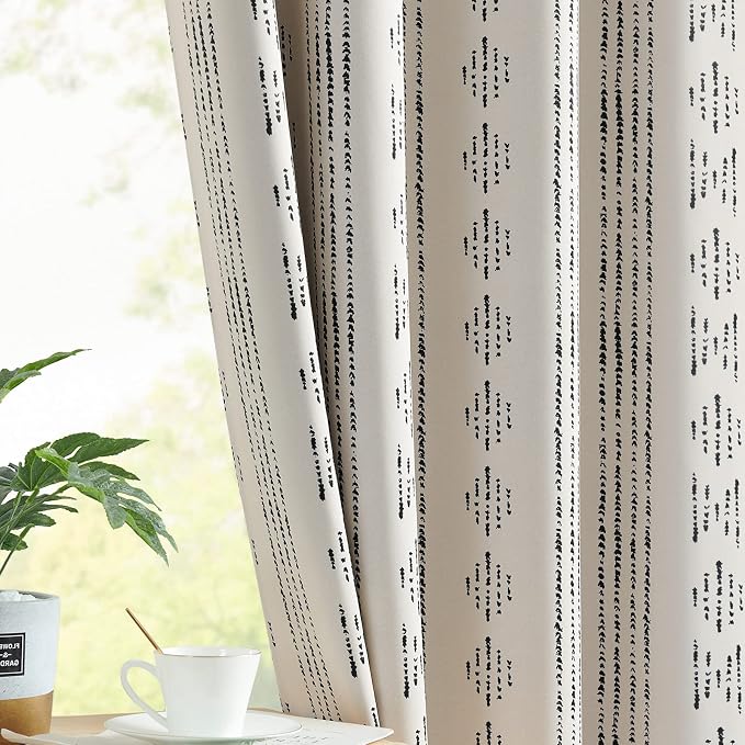 jinchan 95% Blackout Boho Curtains 54 Inch Length - Image 8