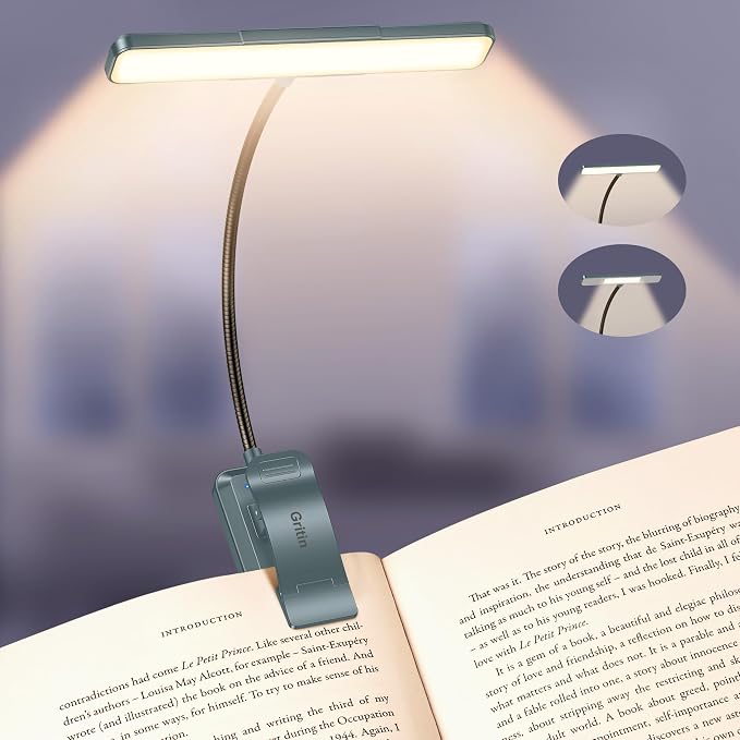 Gritin 2026 Gen 2 Book Light for Reading- 32 Eye Caring Full Spectrum LED | 5 by Gritin