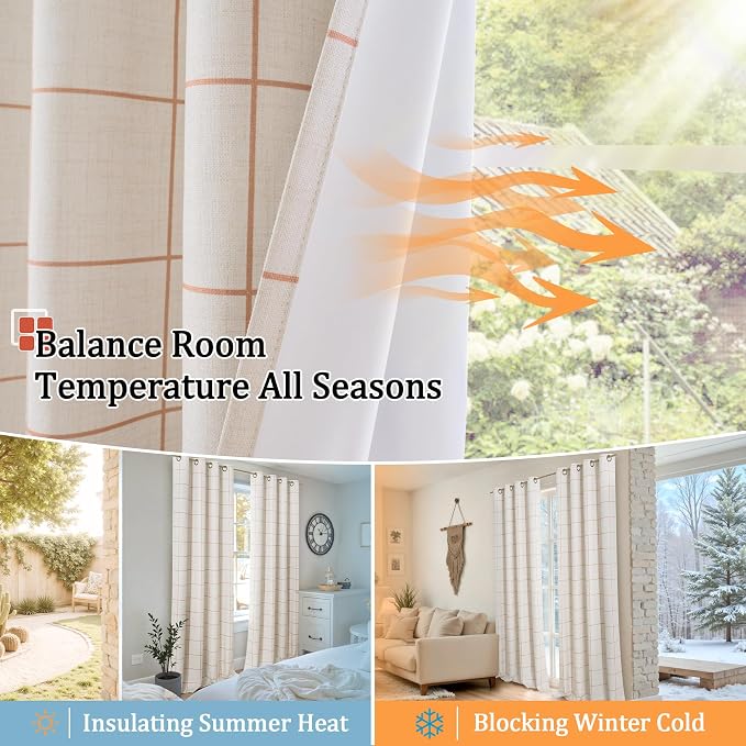 Linen Blackout Curtains for Living Room - Image 7