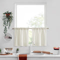 ZJDECOR Cotton Blended Tier Cafe Curtains by ZJDECOR