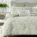 Laura Ashley - King Size Bonus Comforter Set, Reversible Cotton Bedding by Unknown