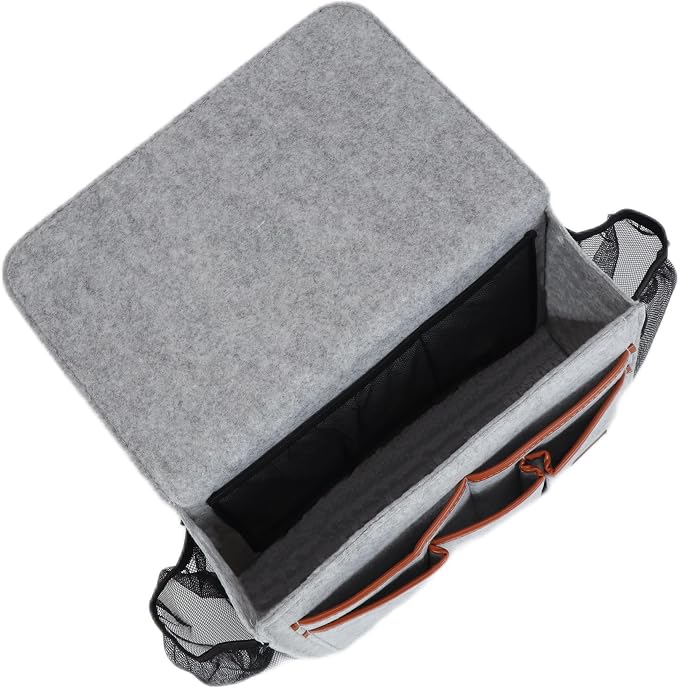 Zafit Bedside Caddy, Large Size Bedside Storage Organizer Bedside Organizer - Image 4