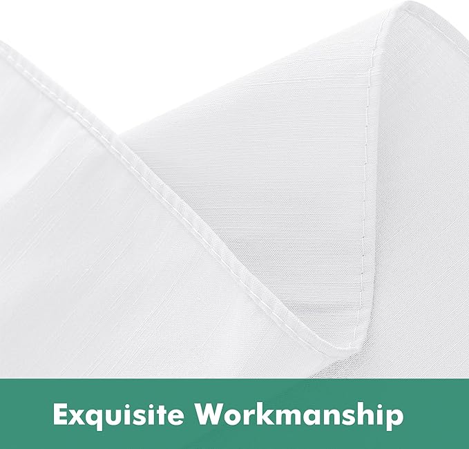 Biscaynebay Wrap Around Bed Skirts with Split Corners for Queen Beds 15" Drop, White Adjustable Elastic Dust Ruffles Easy Fit Wrinkle Resistant Silky Luxurious Fabric Machine Washable