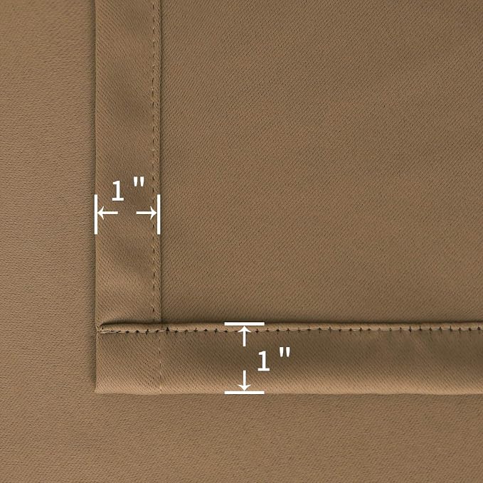 BGment Taupe Blackout Curtains 40 Inches Length - Image 7