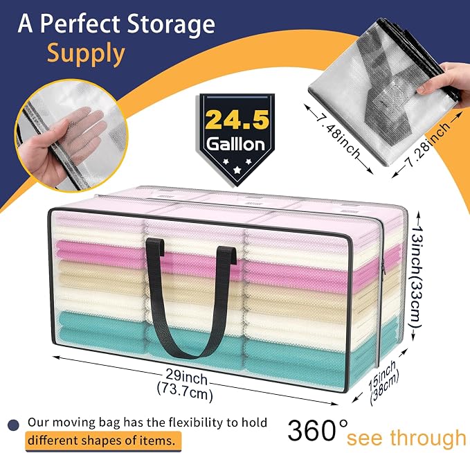 Clear Moving Bags Heavy Duty Extra Large - Image 2