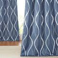 NICETOWN Stone Blue Blackout Curtains 90" Length 2 Panels Set by NICETOWN