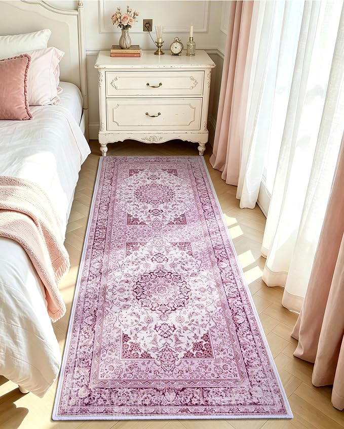 Macgace Washable Vintage Area Rug - Image 4