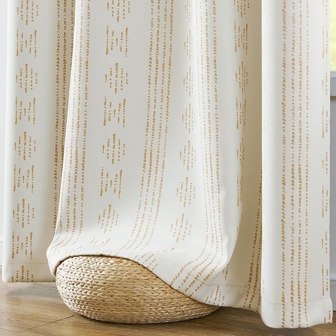 jinchan 95% Blackout Boho Curtains 108 Inch Longes - Image 7