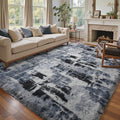 6x9 Ft Large Shag Rugs for Living Room Decor, Tie-Dyed Ultra Soft Fluffy Furry by Cuzwlovita