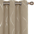Deconovo Curtains for Living Room, Pattern Blackout Curtains 63 Inches Long | by Unknown