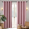Joydeco Light Pink Blackout Curtains 108 Inches Long, Extra Long Curtains 108 by JOYDECO
