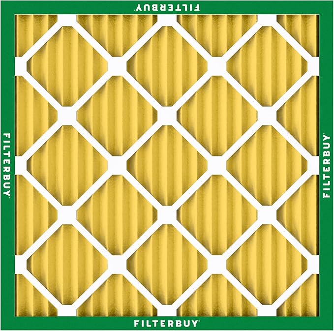 Filterbuy 19.5x19.5x1 Air Filter MERV 11 Superior Pet & Allergy Defense (6-Pack), Electrostatic Pleated HVAC AC Furnace Filters Replacement, Made in USA (Actual Size: 19.50 x 19.50 x 0.75)