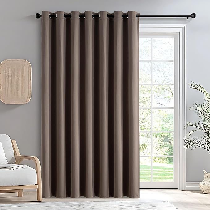 IGEMAEVE Blackout Curtains for Bedroom Grommet Khaki 65" W x 96" L | Bedroom | by IGEMAEVE