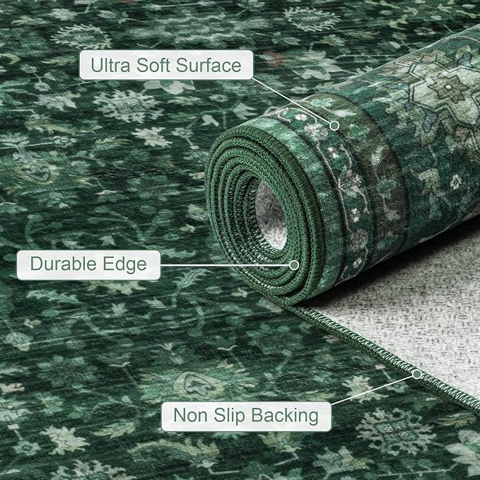 8x10 Area Rugs Living Room: Washable Rug - Image 7