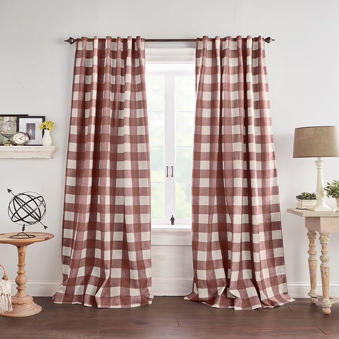 Grainger Rod Pocket Back Tab Window Curtain Panel by ElreneHomeFashions