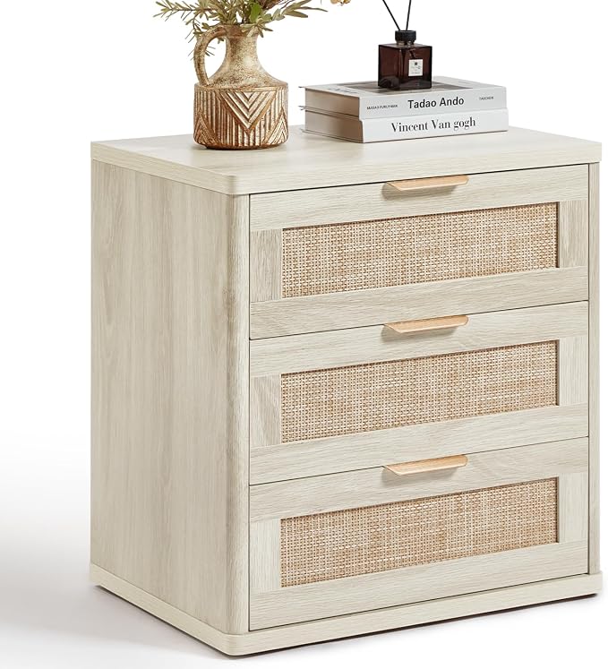 LEYAOYAO Rattan 23" Nightstands by LEYAOYAO-Findtheshiningpointofyourideallife%EF%BC%81