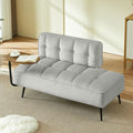 anwickjeff 55" Inch Width Modern End of Bed Bench, Leather Upholstered Futon by anwickjeff