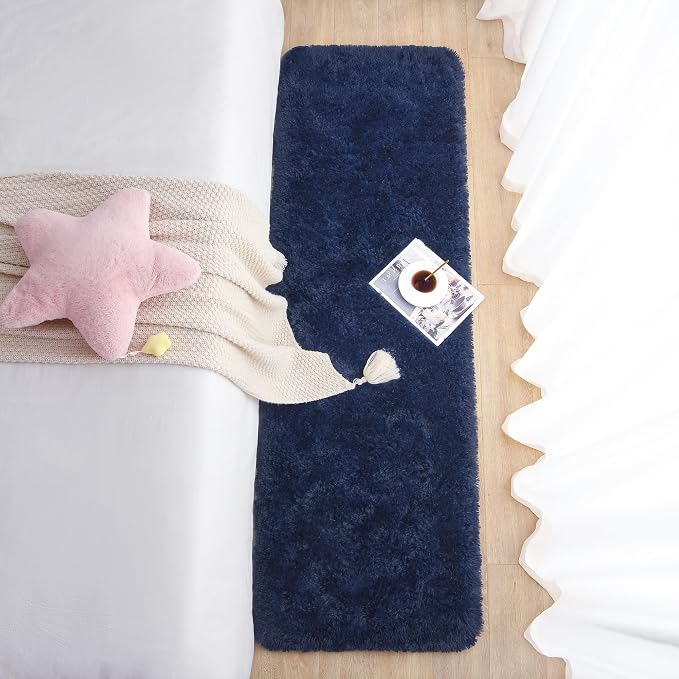 Chicrug Soft Runner Rug for Bedroom Living Room Plush Fluffy Rug 2x8 | Shag - Image 7