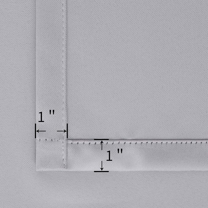 BGment Light Grey Blackout Curtains 45 Inch Length - Image 7