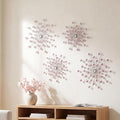 ZEXUIRU 4 Set Silver Starburst Wall Art by ZEXUIRU
