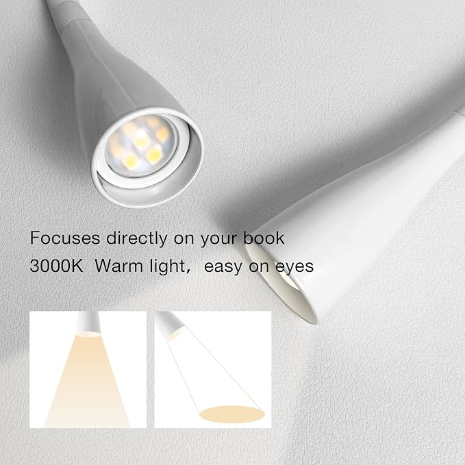 LED Reading Light, Eye-Caring Book Light - Image 2