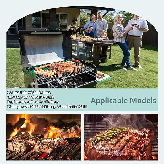 Upgrade Digital Control Board Kit Compatible with Pit Boss Tabletop Wood Pellet Grills Mahogany 150PPS BBQ Replacement Control Panel Temperature Controller with RTD Temperature Sensor Probe