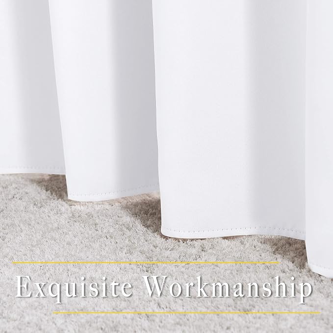 NICETOWN White Curtain Panels for Dining Room - Image 6