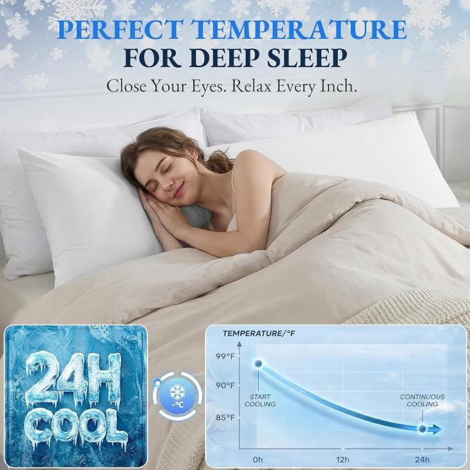 ELNIDO QUEEN Cooling Body Pillow Insert - Image 4