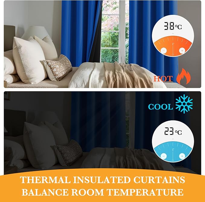 RYB HOME 100% Blackout Curtains - Image 5