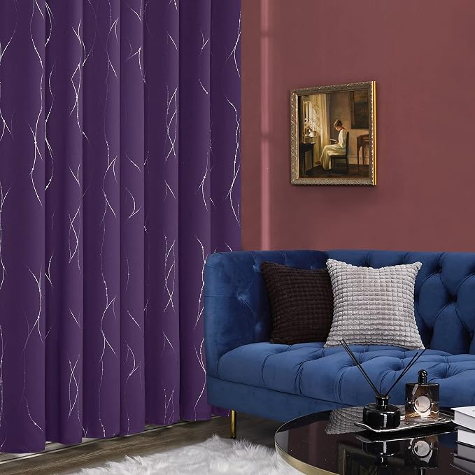 Deconovo Living Room Curtains 84 Inches Long, Thermal Insulated, Room Darkening - Image 4