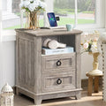 Joaxswe 18" Farmhouse Nightstand by Joaxswe