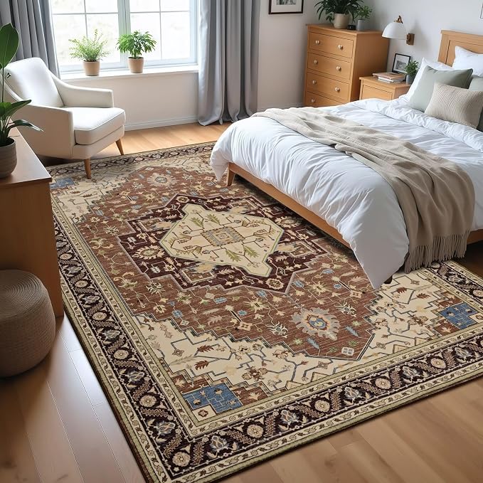 Macgace Washable Vintage Small Area Rug - Image 4