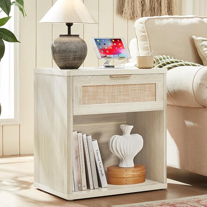 LEYAOYAO Rattan 23" Nightstands Set of 2 - Image 6