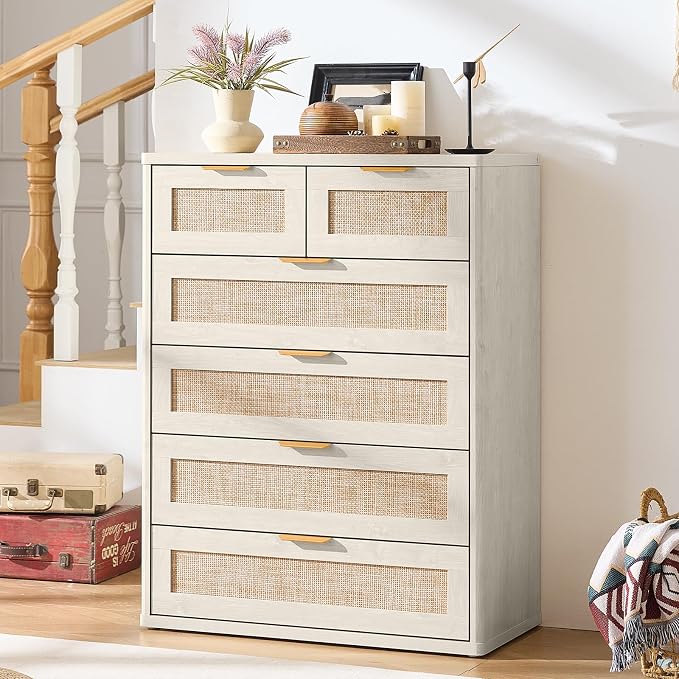 LEYAOYAO Rattan Dresser for Bedroom Set 2 - Image 7