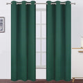 Dark Green Thermal Blackout Curtains/42 x 95 Inch/Set of 2 Panels Room by Lemomo