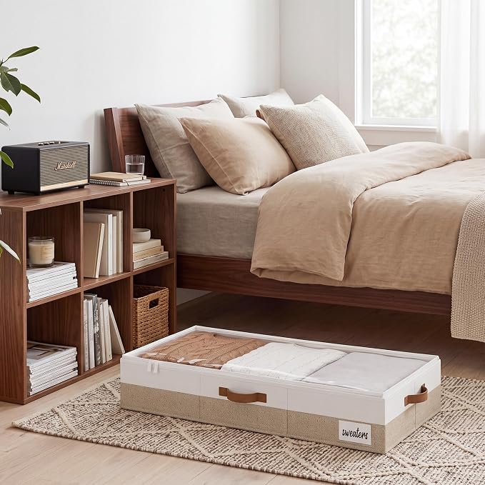 StorageWorks 6 Inch Low Profile Under Bed Storage Containers - Image 5