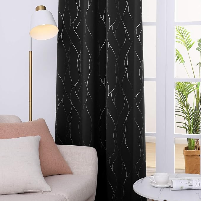 Deconovo Living Room Curtains 108 Inch Long, Thermal Insulated, Room Darkening - Image 8