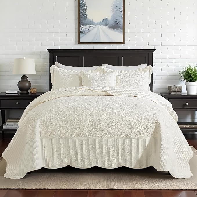 HoneiLife Oversized King Bedspreads 128x120 by HoneiLife