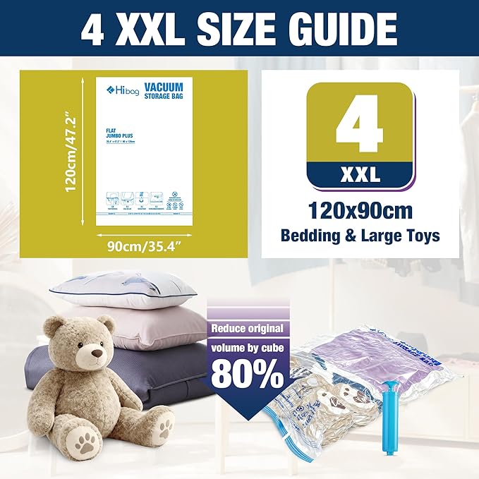 XXL Jumbo Vacuum Seal Storage Bags Extra Large - Image 2