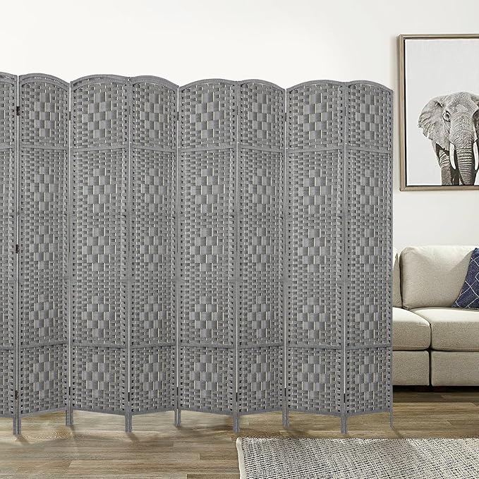 RHF Room Divider Panel, Partition Room Dividers, 8 Panel Privacy Screen by RoseHomeFashion