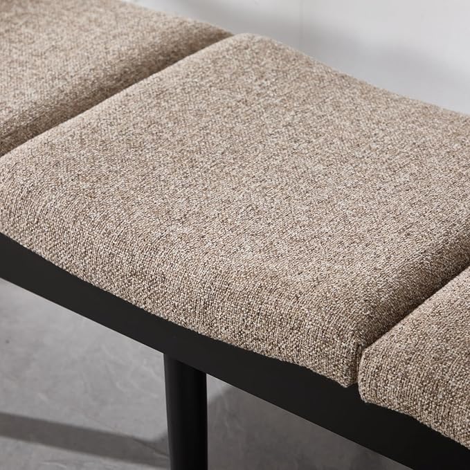 Modern Bedroom End of Bed Bench, Upholstered Entryway Bench Bed Ottoman Bench - Image 7