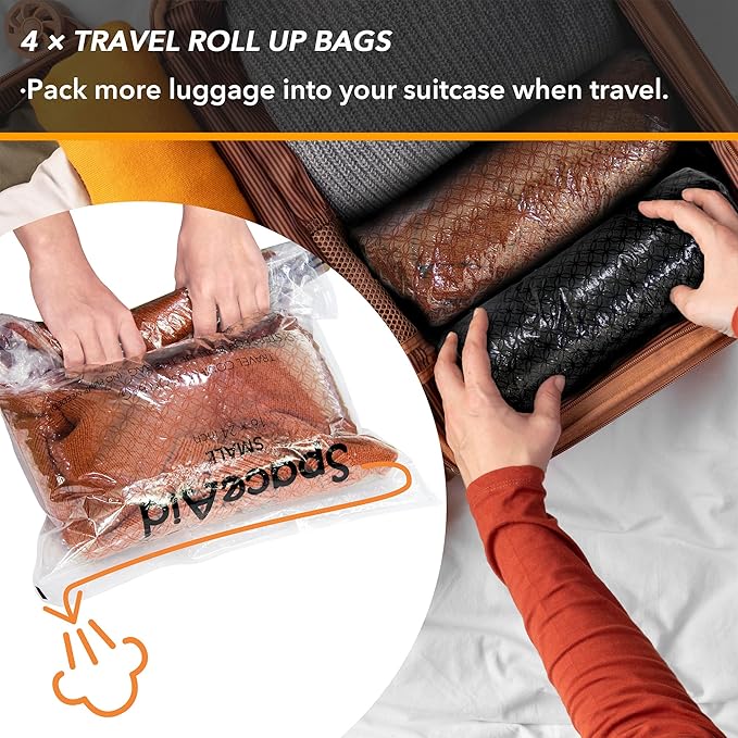 SpaceAid 20 Pack Vacuum Storage Bags, Space Saver Sealer Compression Bags - Image 4