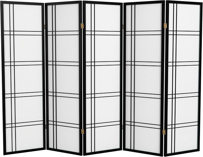 Red Lantern 5 ft. Tall Double Cross Shoji Screen by RedLantern