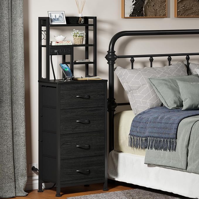 Tall Nightstand, LED Night Stand - Image 7