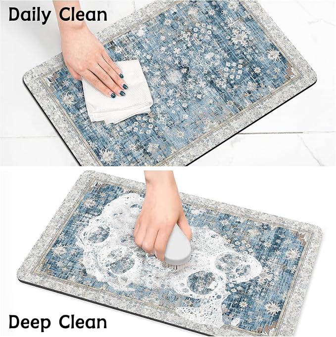 Pet Food Mats for Floor, Absorbent Dog Mat for Food and Water Dispenser Mat, Dog Food Mat Quick Dry Cat Food Mat Pet Supplies