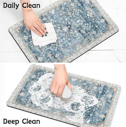 Pet Food Mats for Floor, Absorbent Dog Mat for Food and Water Dispenser Mat, Dog Food Mat Quick Dry Cat Food Mat Pet Supplies