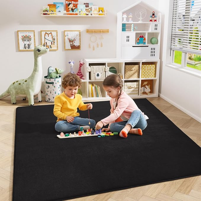 6x6 Square Area Rugs for Bedroom Living Room, Modern Non Slip Minimalist Carpet - Image 6