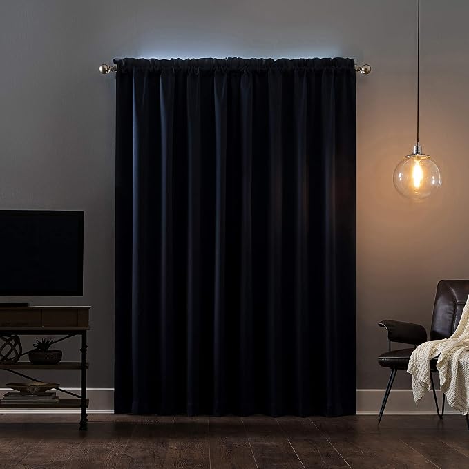 Sun Zero Oslo Theater Grade Extreme Total Blackout Rod Pocket Curtain Panel - Image 2