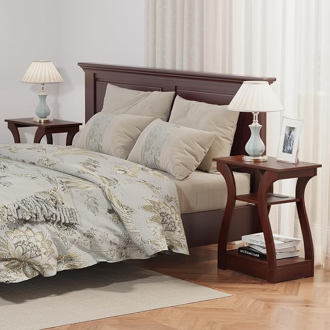 FROMJBEST End Tables Living Room Set of 2 - Image 2
